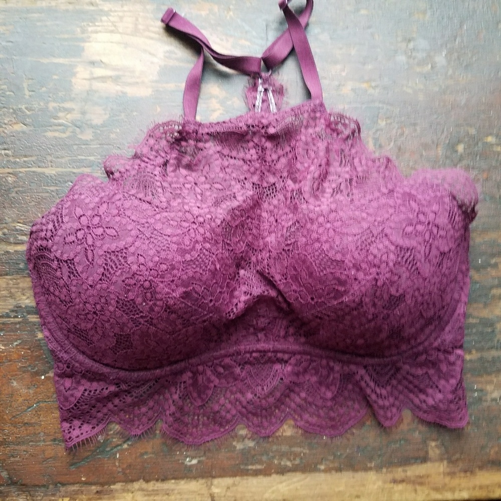 PINK lace bralette